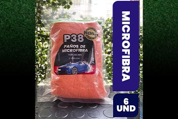 Pack paños de microfibra fibra 6 unidades P38 